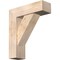 Ekena Millwork Traditional Block Smooth Bracket w/ Offset Brace, Douglas Fir, 7 1/2"W x 24"D x 28"H BKT0806X24X28TRA05SDF - alternate 1